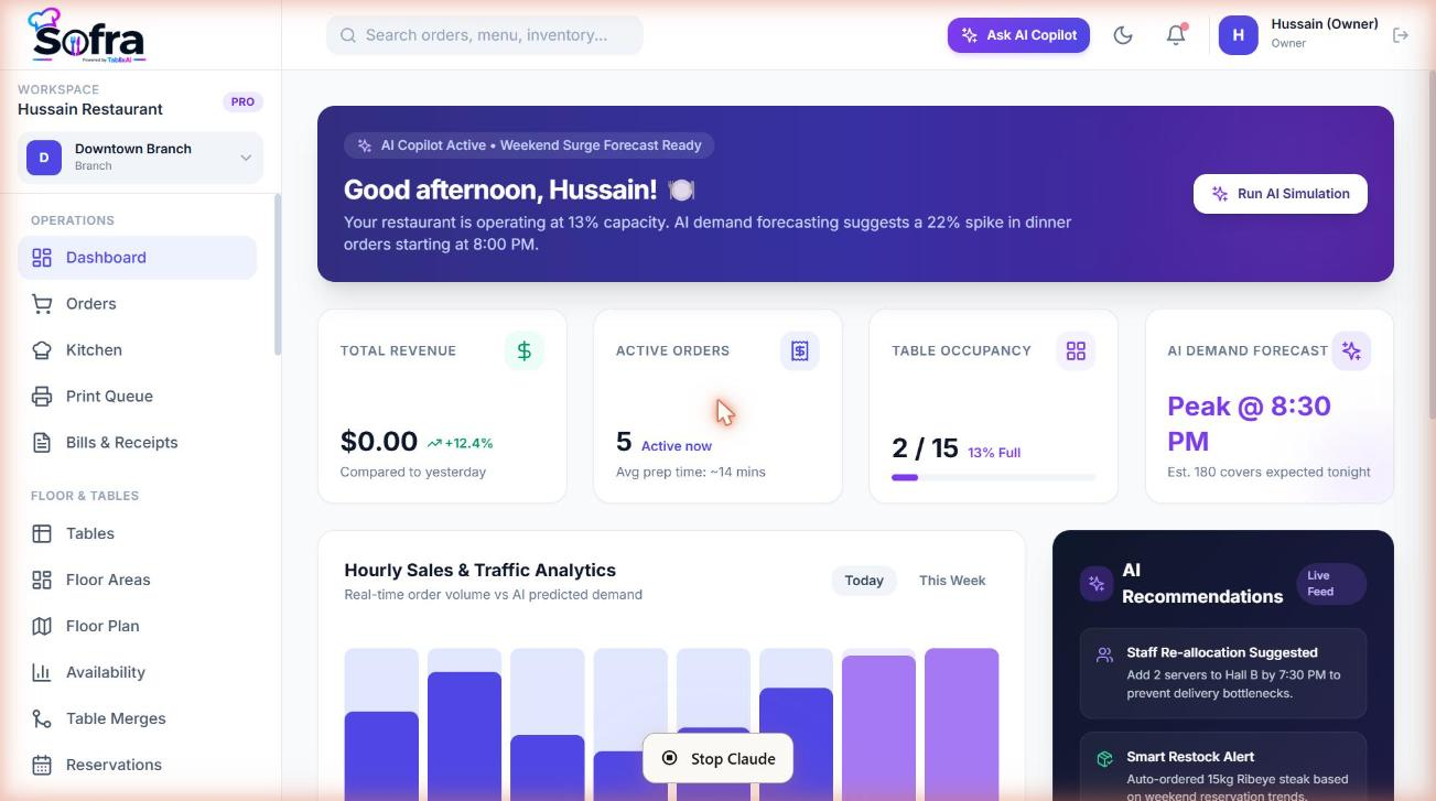 The dashboard.
